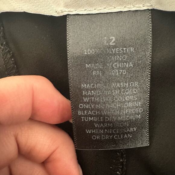 Sandro Studio Black Classic Minimalist Basic Mid Rise Dress Pants Size 12 - Picture 8 of 10